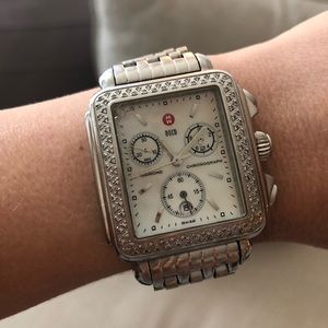 Michele Diamond Deco Watch 💯% Authentic